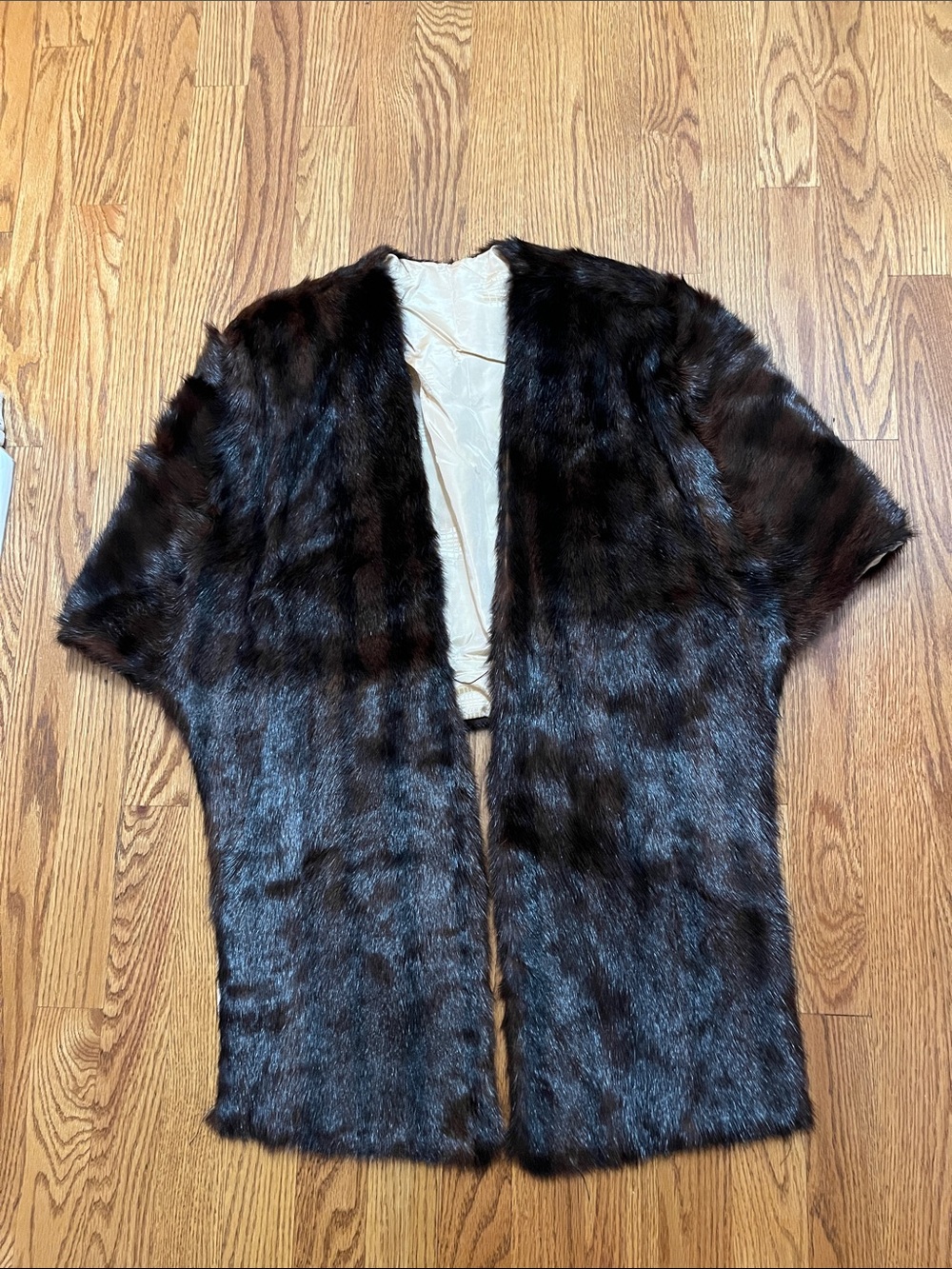 Faux Fur “Mink” cape